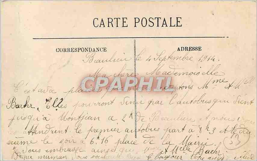 CPA Laval La Tour Renaise et les Vieux Remparts  — Rückseite