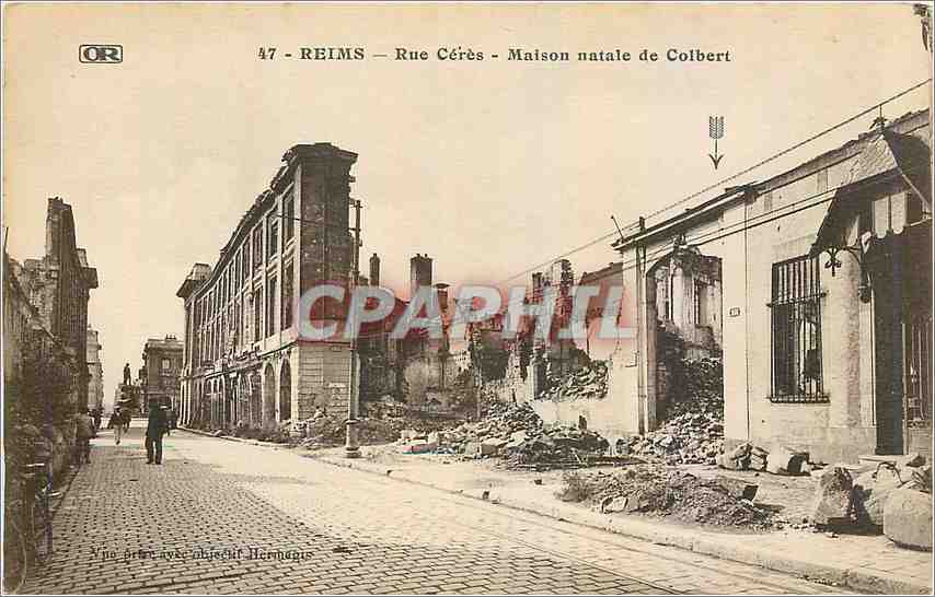 Reims - Rue Cérès - Maison natale de Colbert