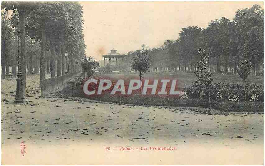 CPA Reims Les Promenades 