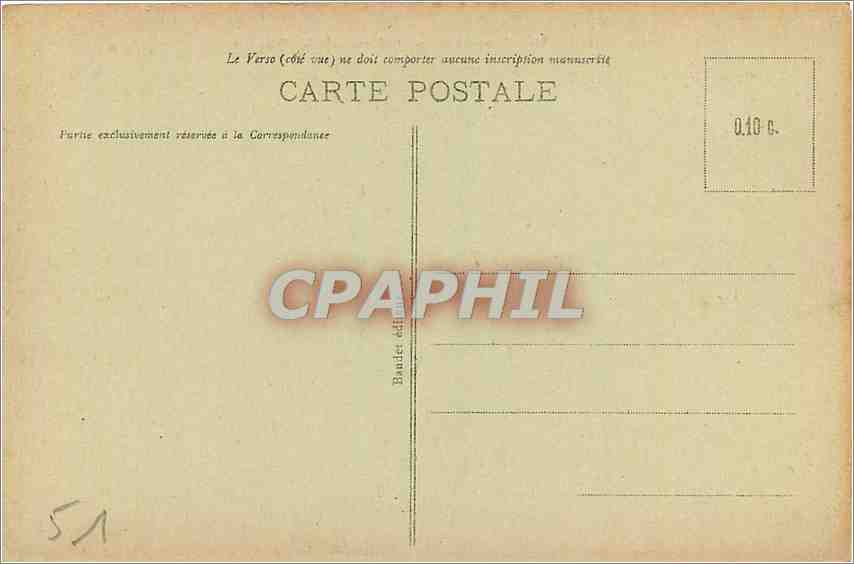CPA Reims Place Drouet d'Erlon  — Rückseite