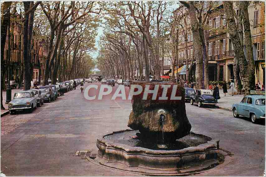 Aix-en-Provence — Fuente Termal en el Cours Mirabeau — Sociedad Éditions de France