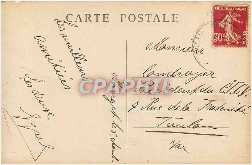 CPM Route de Chambery au Bourget du Lac Savoie  — Rückseite