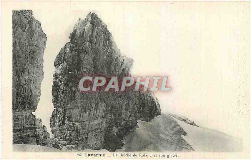 CPA Gavarnie La Breche de Roland et son glacier 