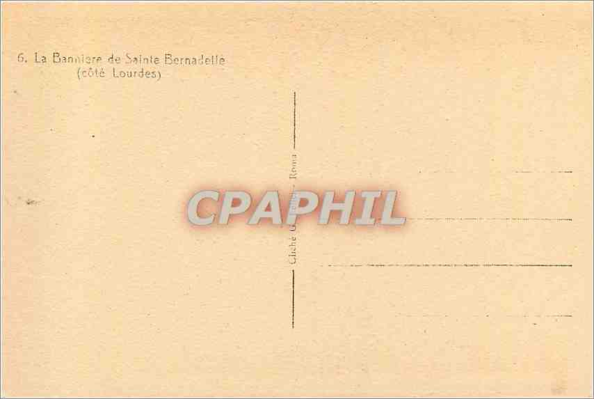 CPA La Banniere de Sainte Bernadette cote Lourdes  — Verso