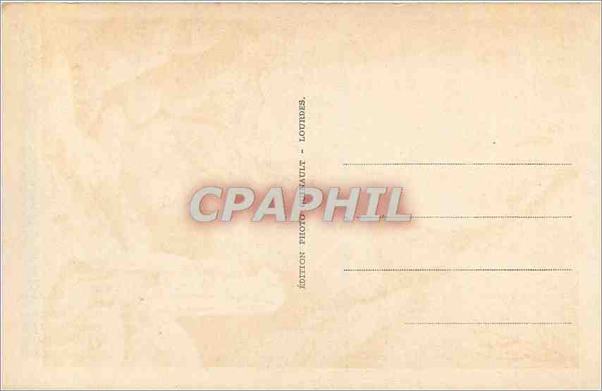 CPA Lourdes La Grotte Miraculeuse  — Verso