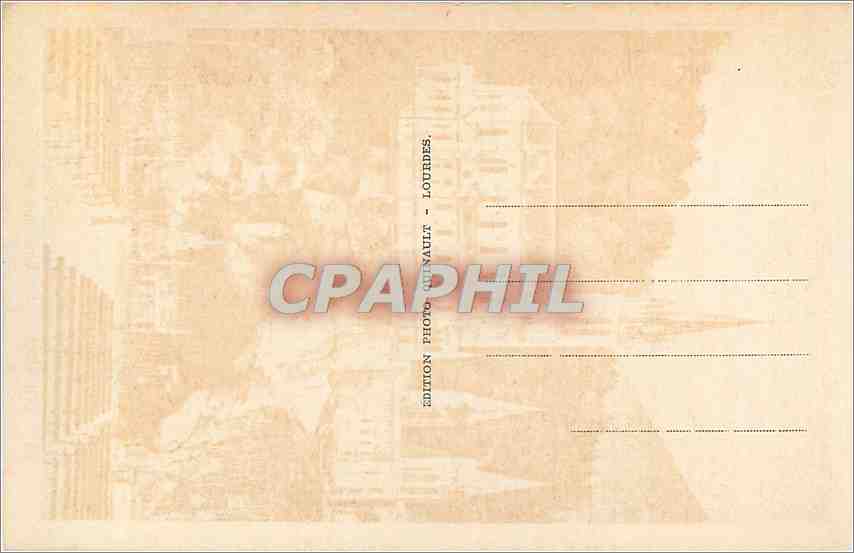 CPA Lourdes L'Apparition de la Sainte Vierge a Bernadette Soubirous  — Verso