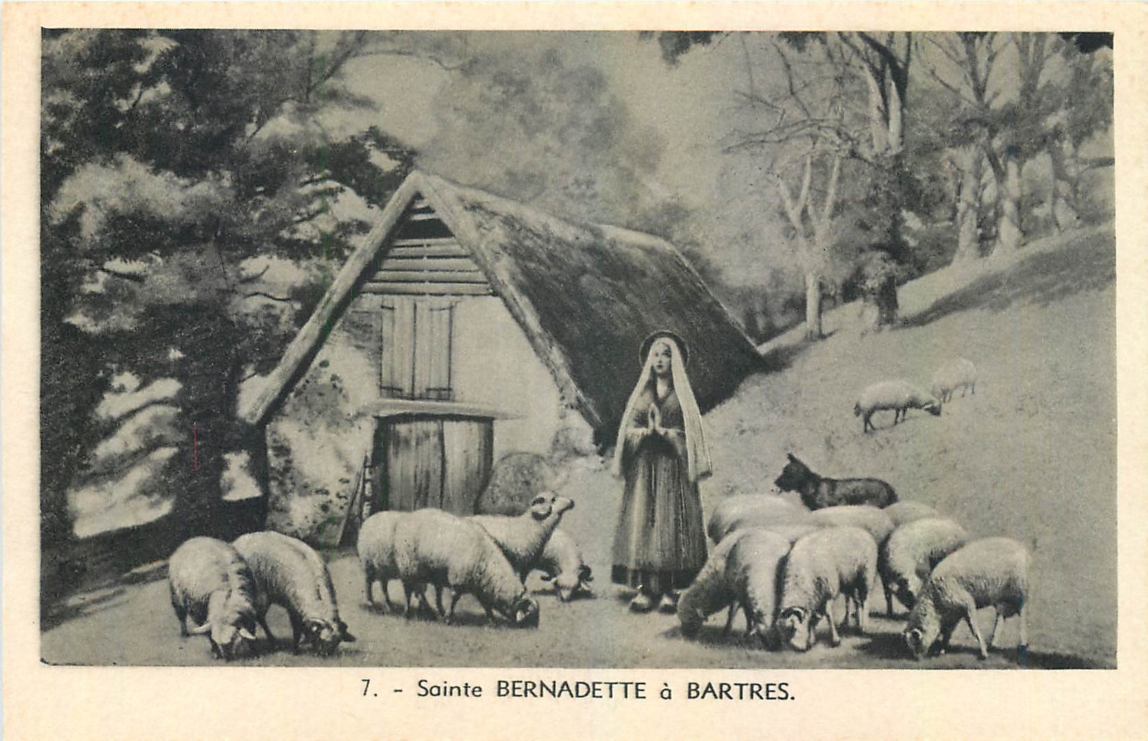 CPA Sainte Bernadette a Bartres 