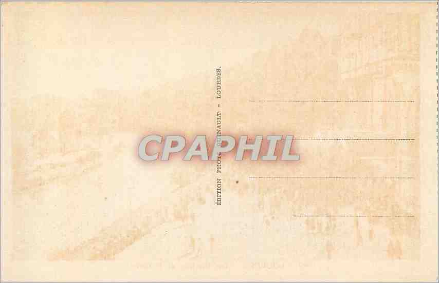 CPA Sainte Bernadette a Bartres  — Verso
