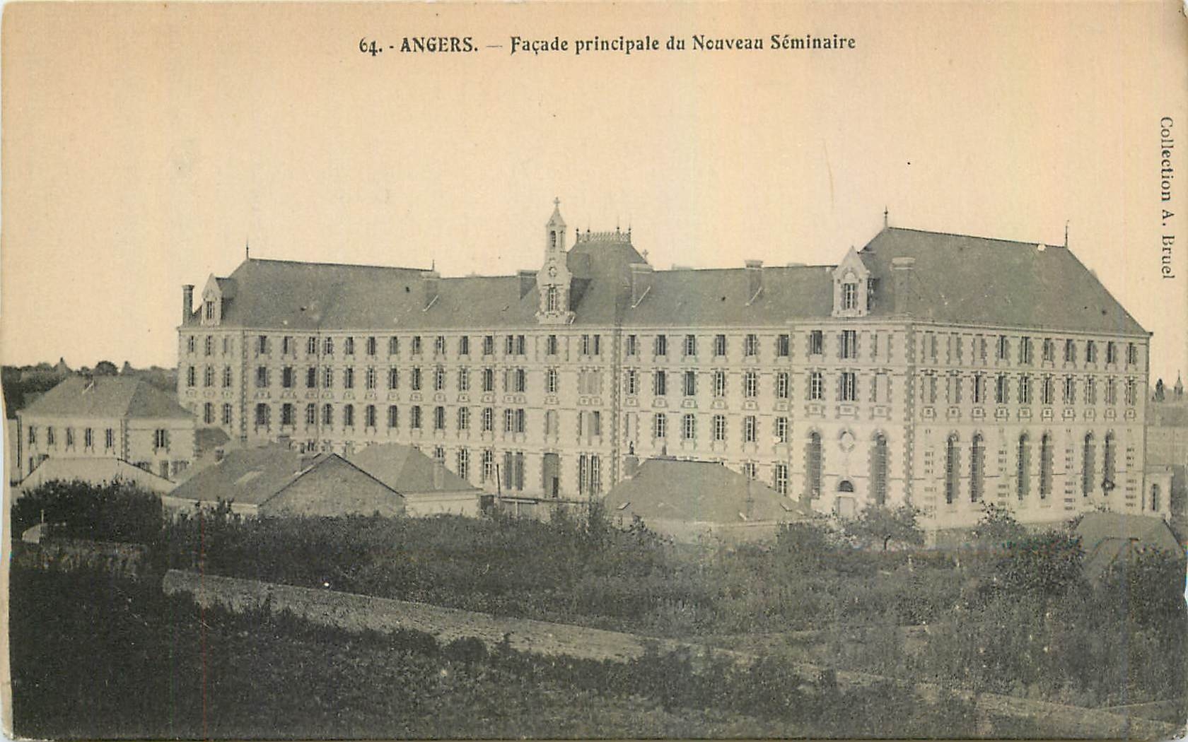 CPA Angers Facade principale du Nouveau Seminaire 