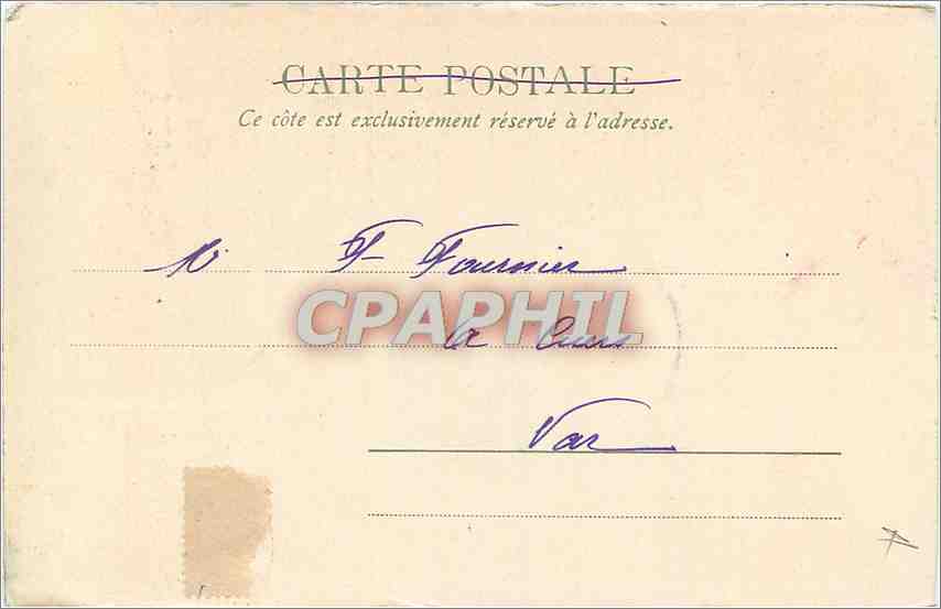 CPA Angers Hotel Pince  — Rückseite