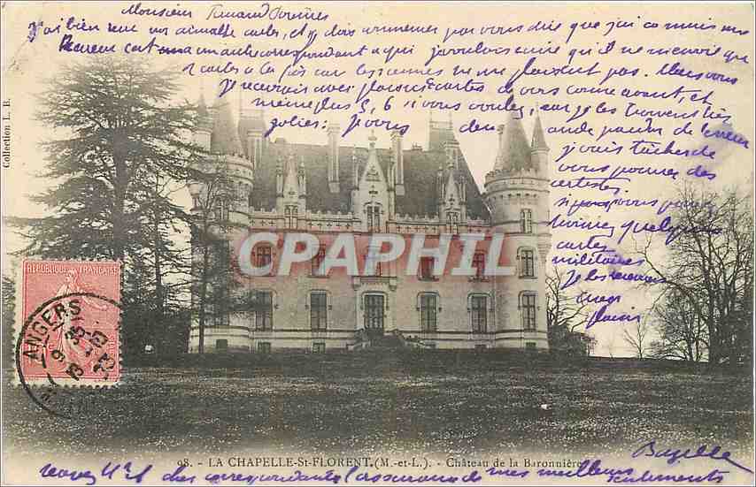 CPA La Chapelle St Florent M et L Chateau de la Baronniere 