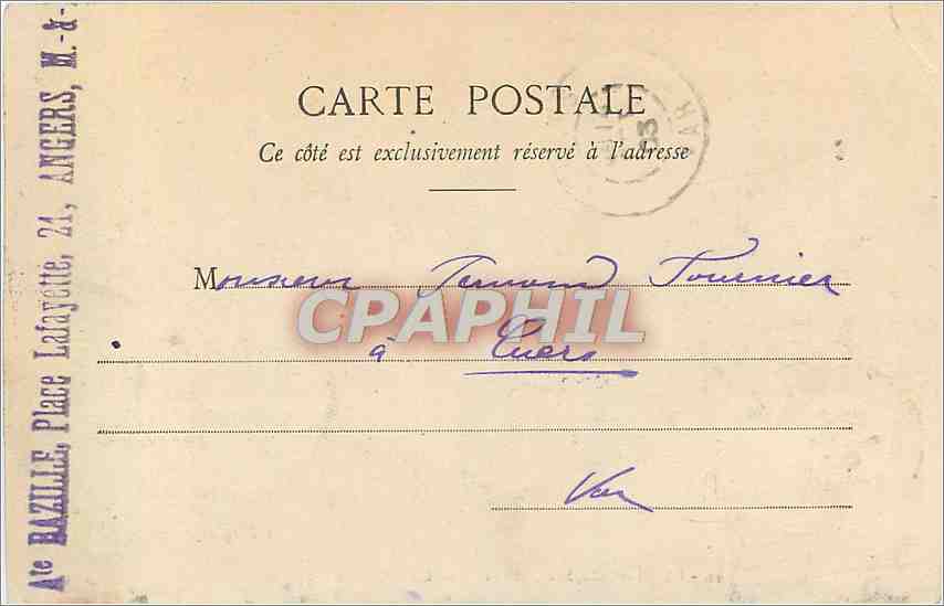 CPA La Chapelle St Florent M et L Chateau de la Baronniere  — Back