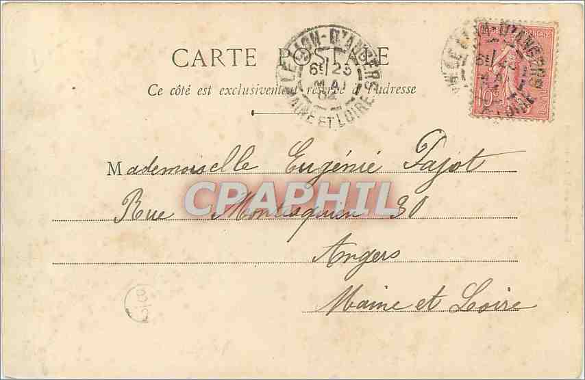 CPA Vue de Grez pres le Lion d'Angers Maine et Loire  — Rückseite