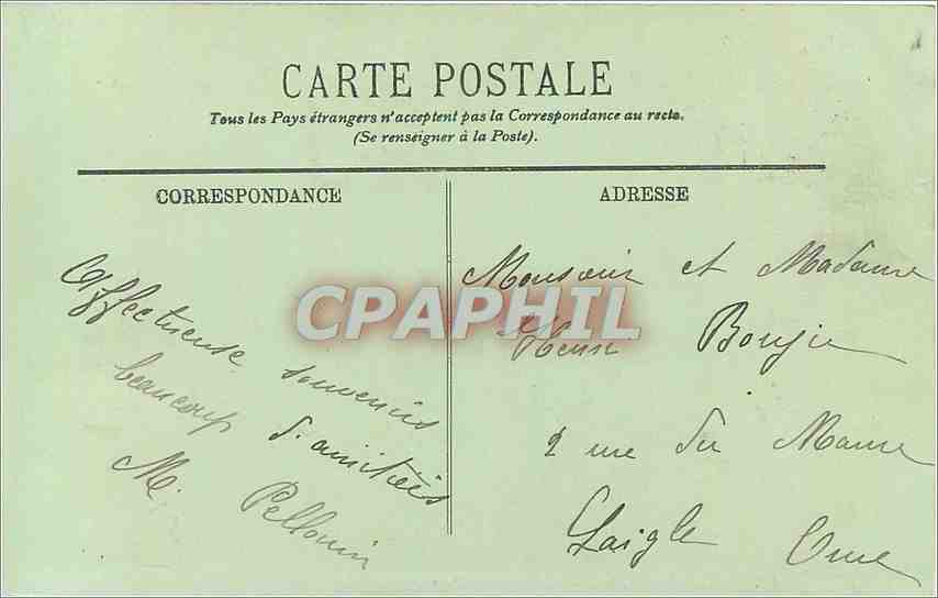 CPA Laval Vue generale prise du Jardin de la Perrine  — Rückseite