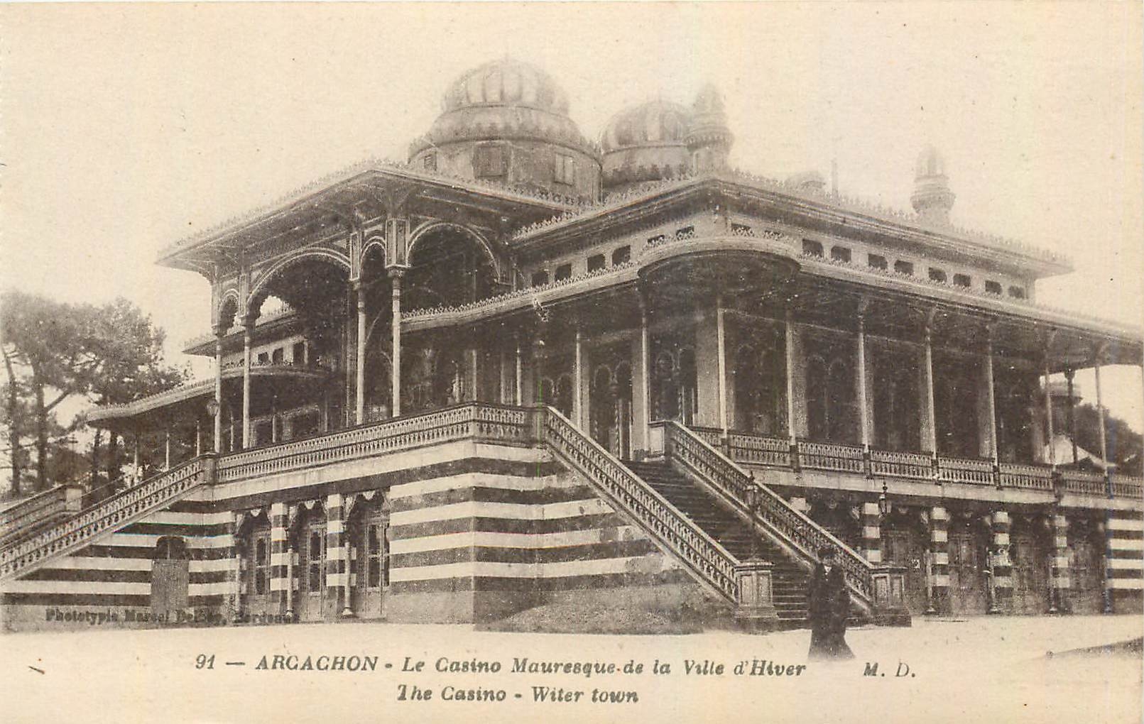 CPA Arcachon Le Casino Mauresque de la Valle d'Hiver 