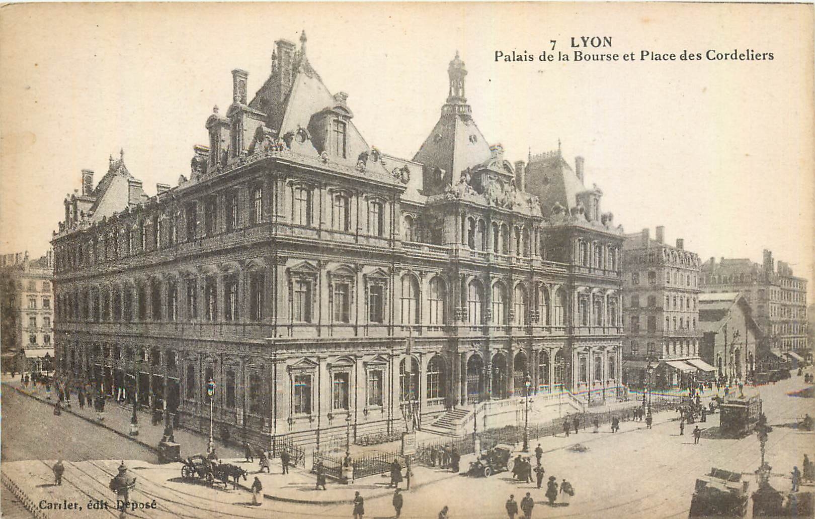 CPA Lyon Palais de la Bourse et Place des Cordeliers 