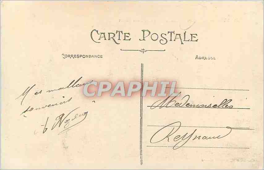 CPA Lyon Le Coteau de Fourviere vu du Pont Tilsitt  — Verso