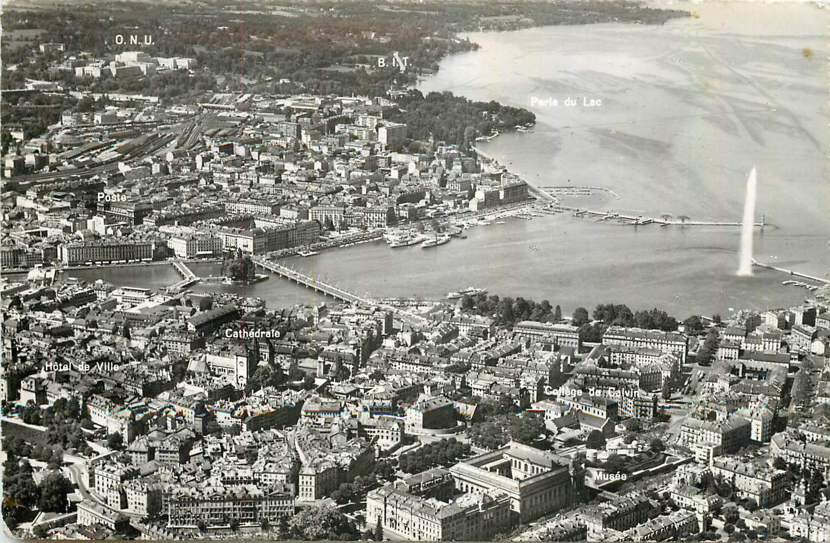 CPM Geneve Vue aerienne 