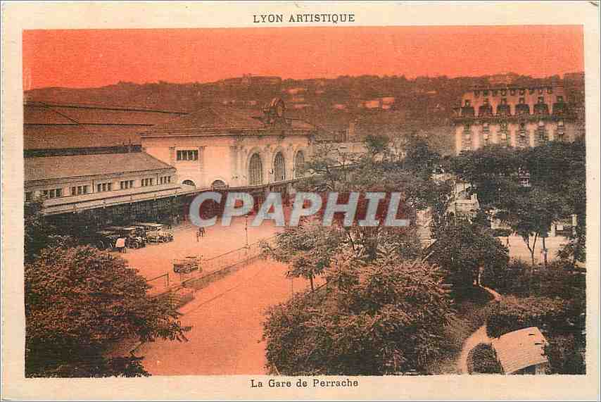 CPA Lyon La Gare de Perrache 