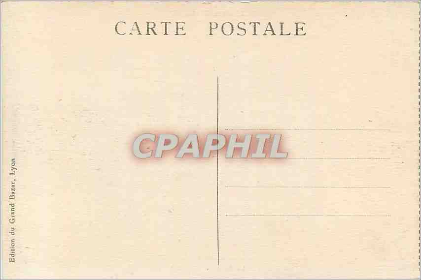 CPA Lyon La Gare de Perrache  — Verso
