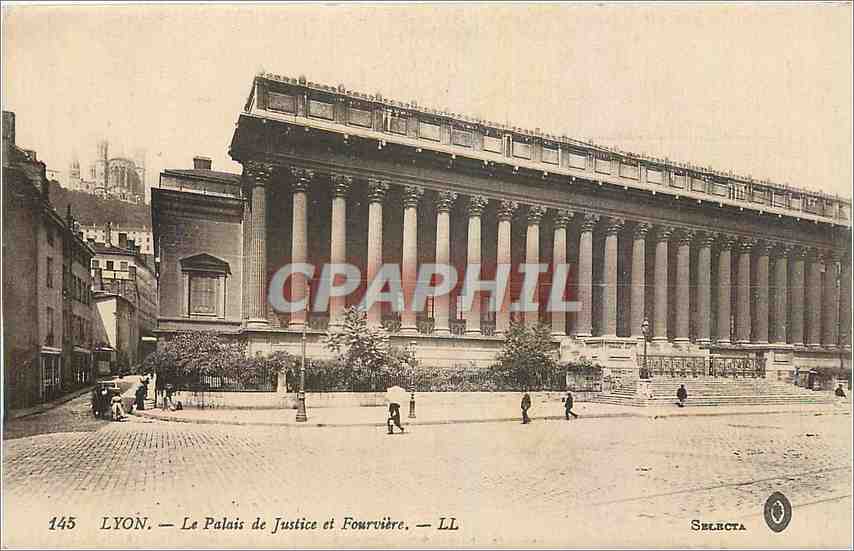 CPA Lyon Le Palais de Justice et Fourviere 