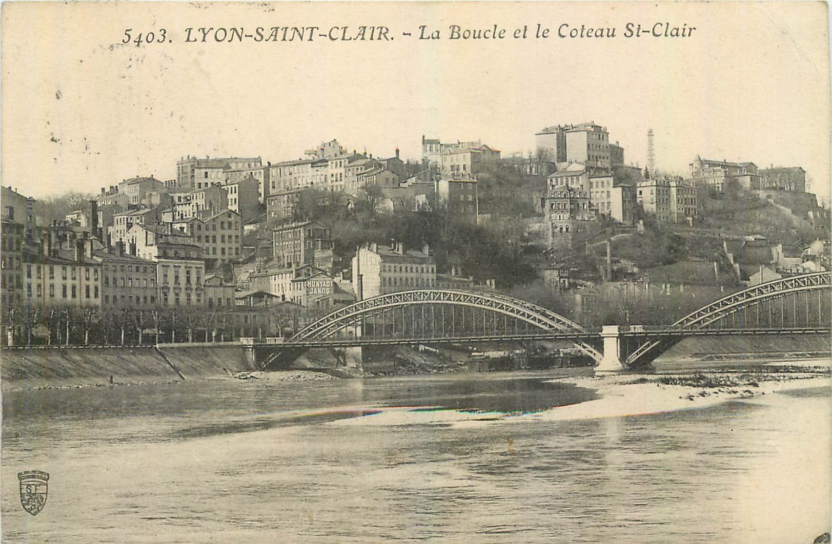 CPA Lyon Saint Clair La Boucle et la Coteau St Clair 