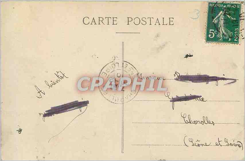 CPA Lyon Saint Clair La Boucle et la Coteau St Clair  — Verso