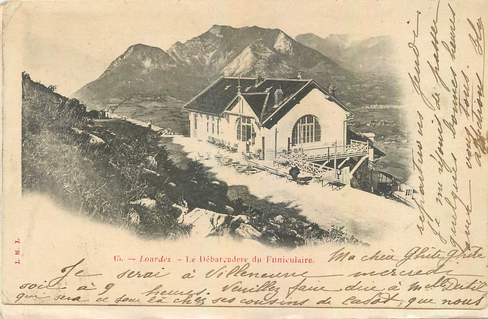 CPA Lourdes Le Debarcadere de Funiculaire 