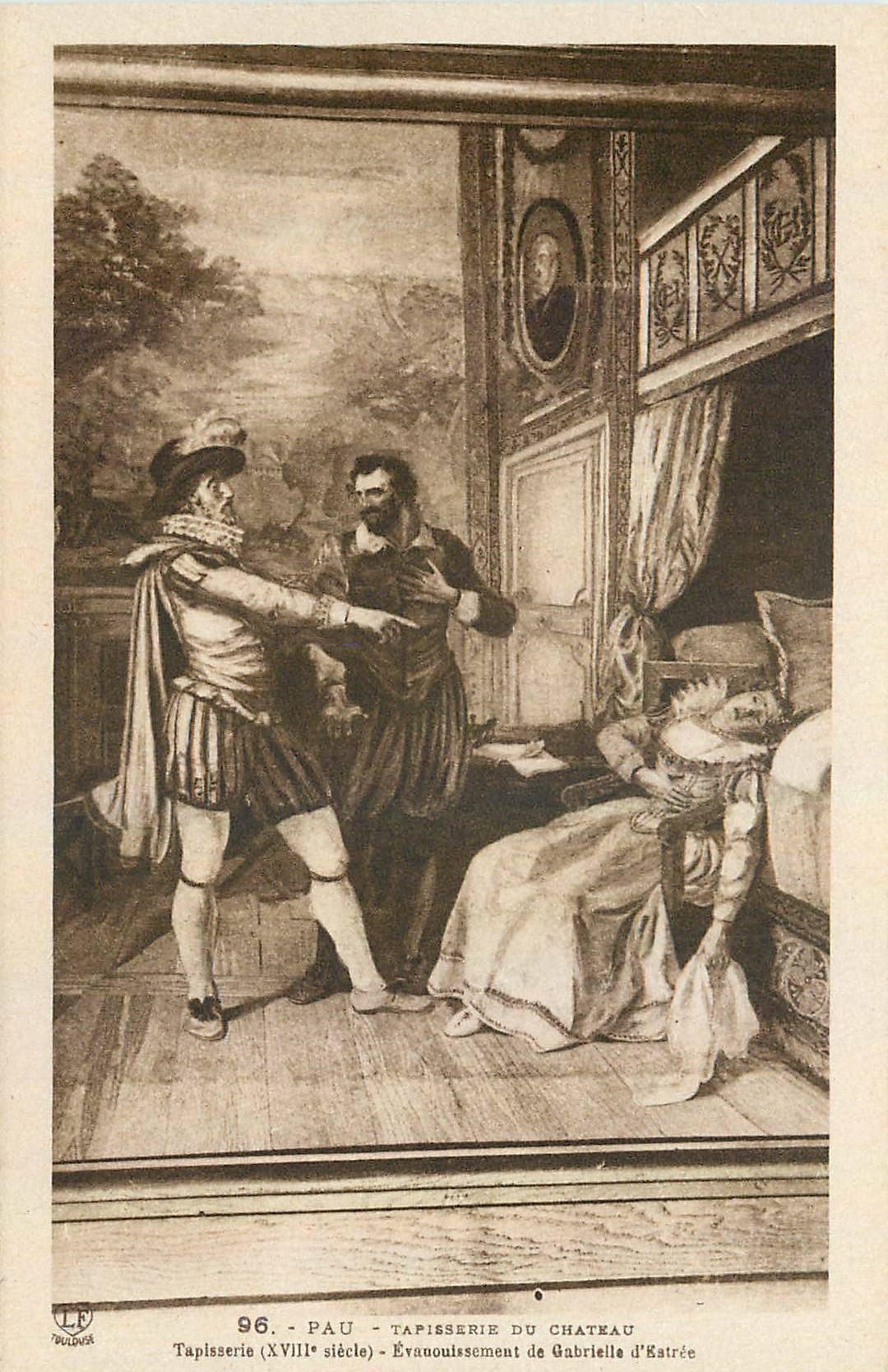 Pau - Tapisserie du Château - Évanouissement de Gabrielle d'Estrée