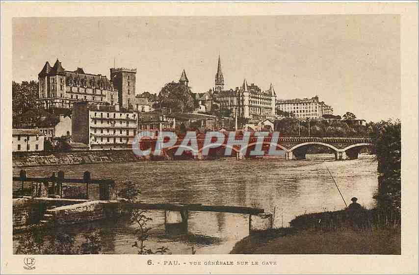 CPA Pau Vue generale sur le Gave 