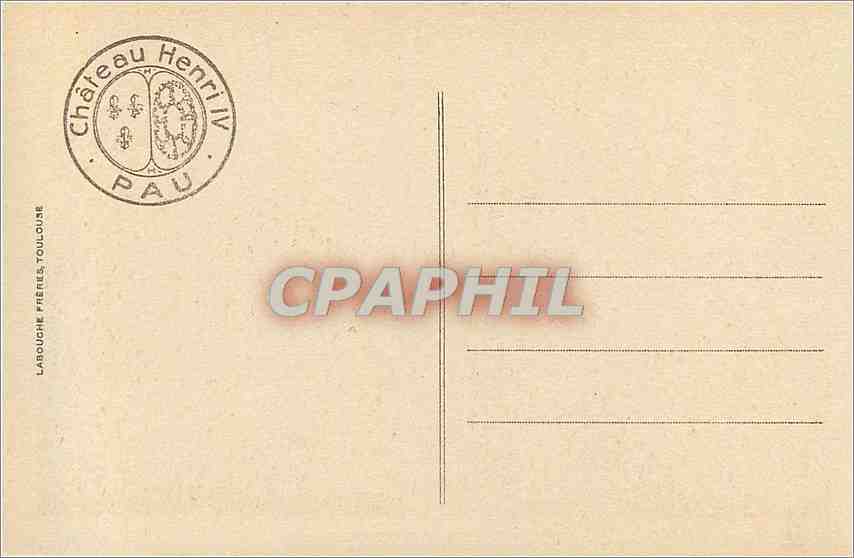 CPA Pau Vue generale sur le Gave  — Verso