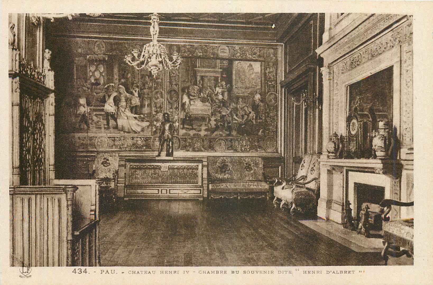 Pau - Château Henri IV - Chambre du Souvenir dite 'Henri d'Albret'