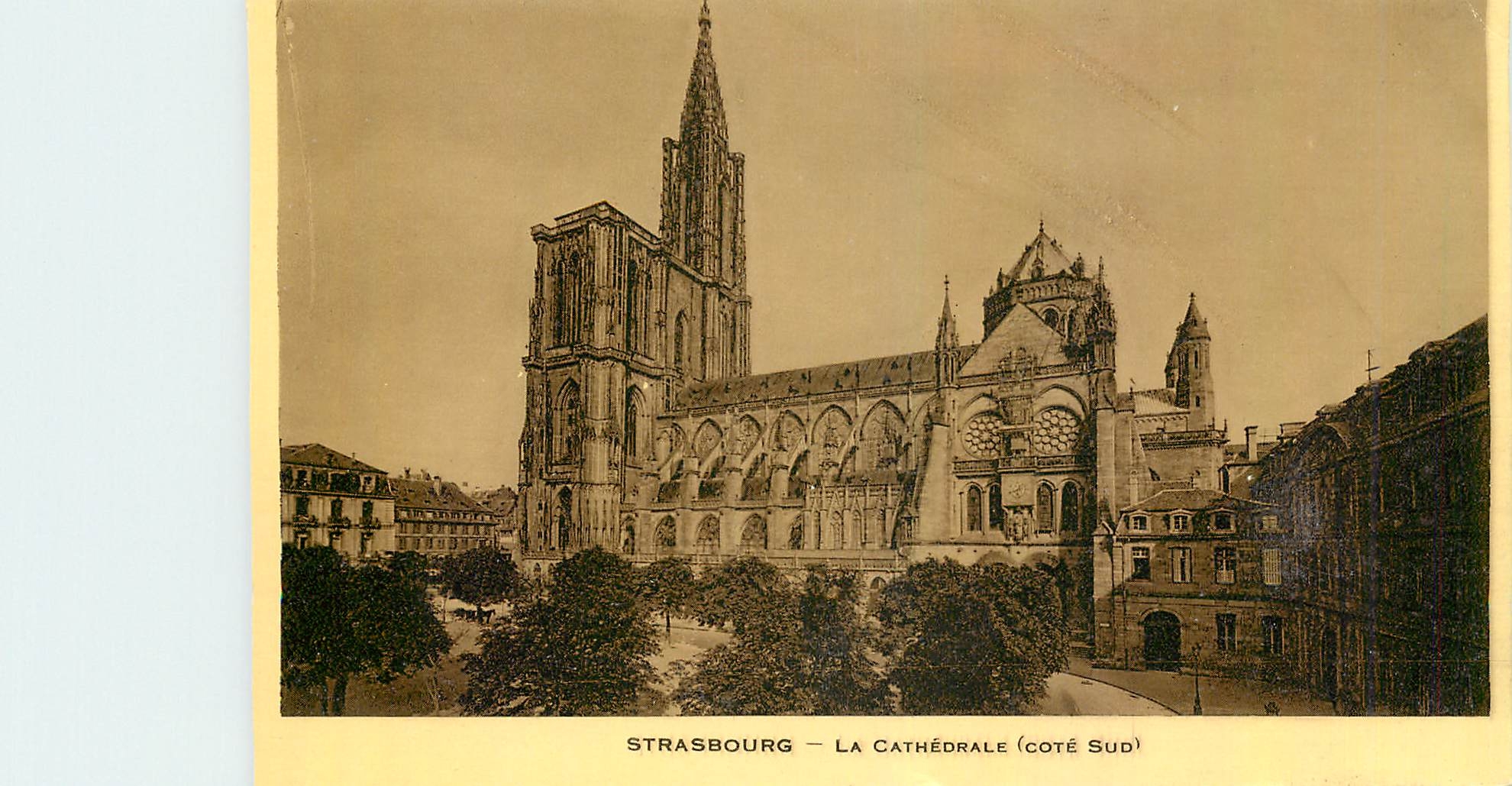 CPA Strasbourg La Cathedrale Cote Sud 