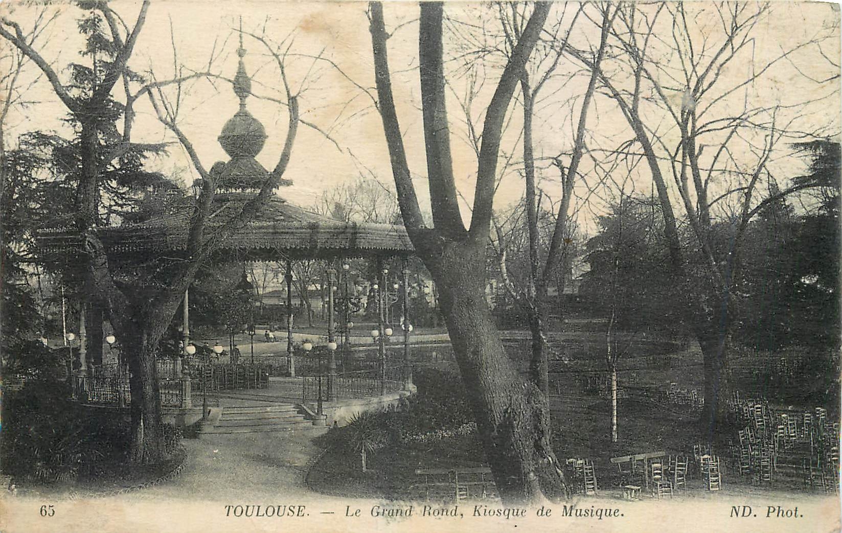 Toulouse — Le Grand Rond, Kiosque de Musique — ND. Phot.