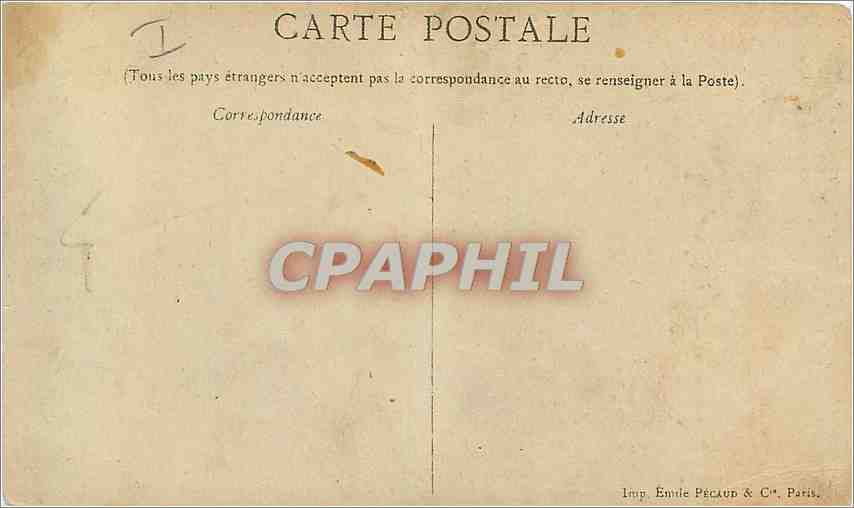 CPA Les Sports Tir aux pigeons  — Rückseite