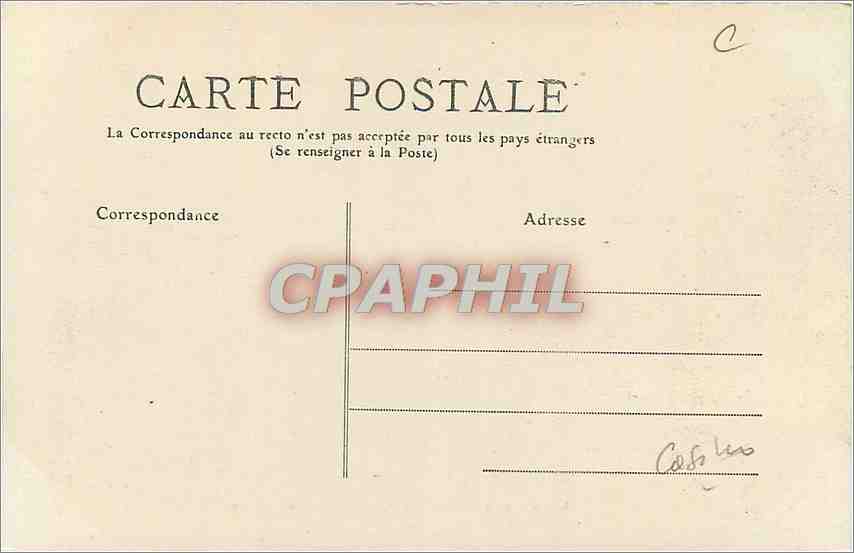 CPA Neris les Bains Entree du Casino  — Verso