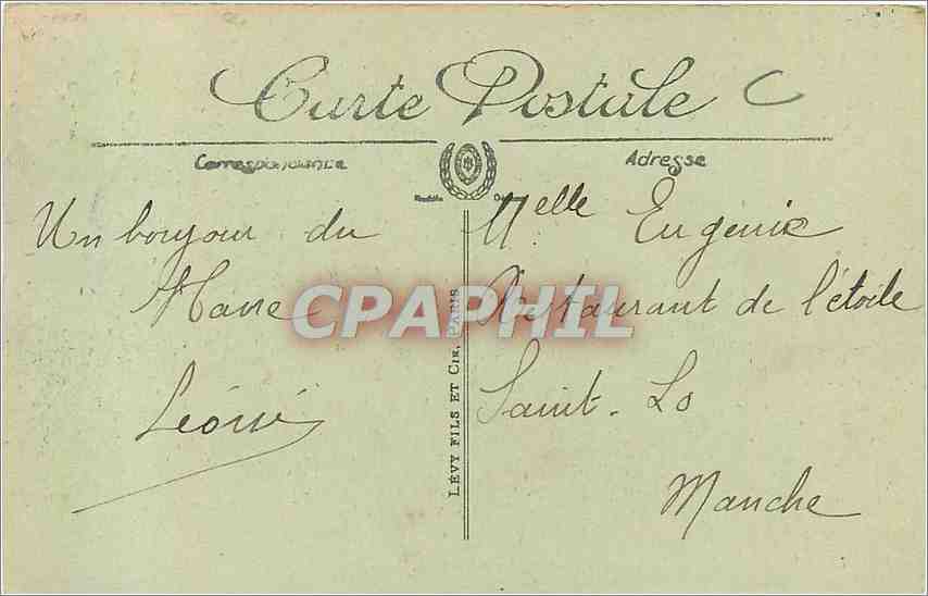 CPA Le Havre Le Nouveau Casino Marie Christine  — Rückseite