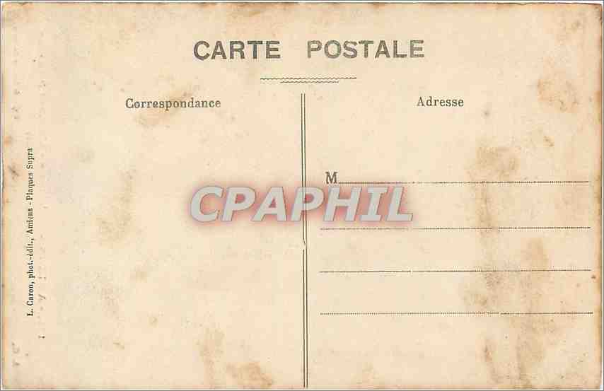 CPA Amiens Cathedrale L'Enfant Pleureur  — Rückseite