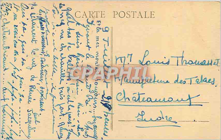 St-Malo - Le Grand Bé - Das Grab von Chateaubriand - Edition Gauthin, Sèvres - n°V — Rückseite