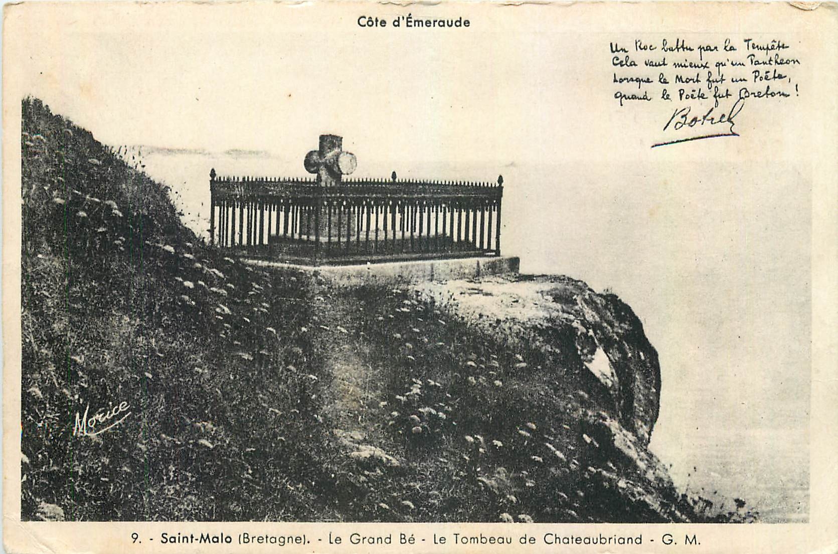 Saint-Malo (Bretagne) - Le Grand Bé - Le Tombeau de Chateaubriand - G. M. - Morice