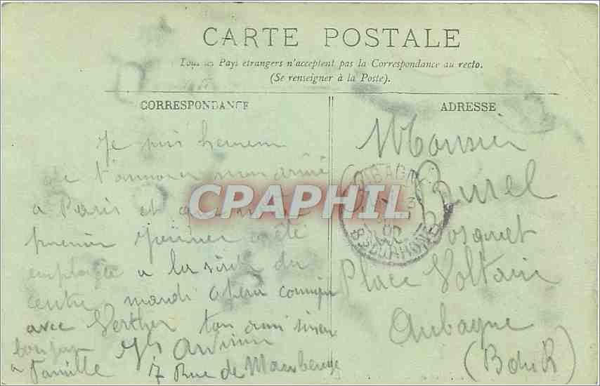 CPA Paris La Place de la Bastille  — Rückseite