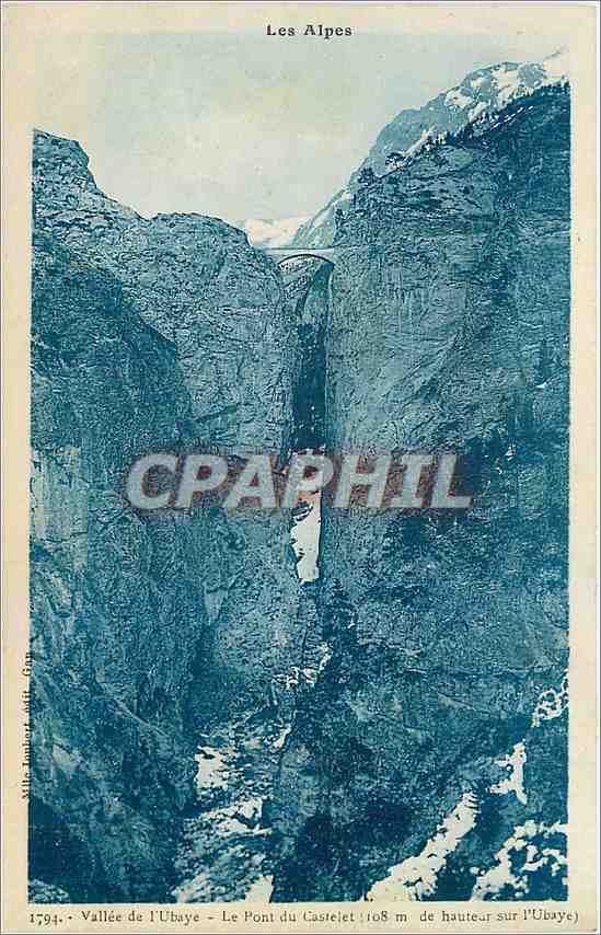 CPA Vallee de l'Ubaye Le Pont du Castelet 