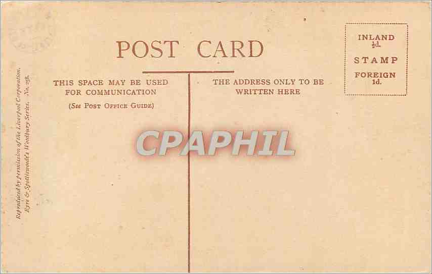 CPA And when did you last see your Father? WF Yeames RA  — Rückseite