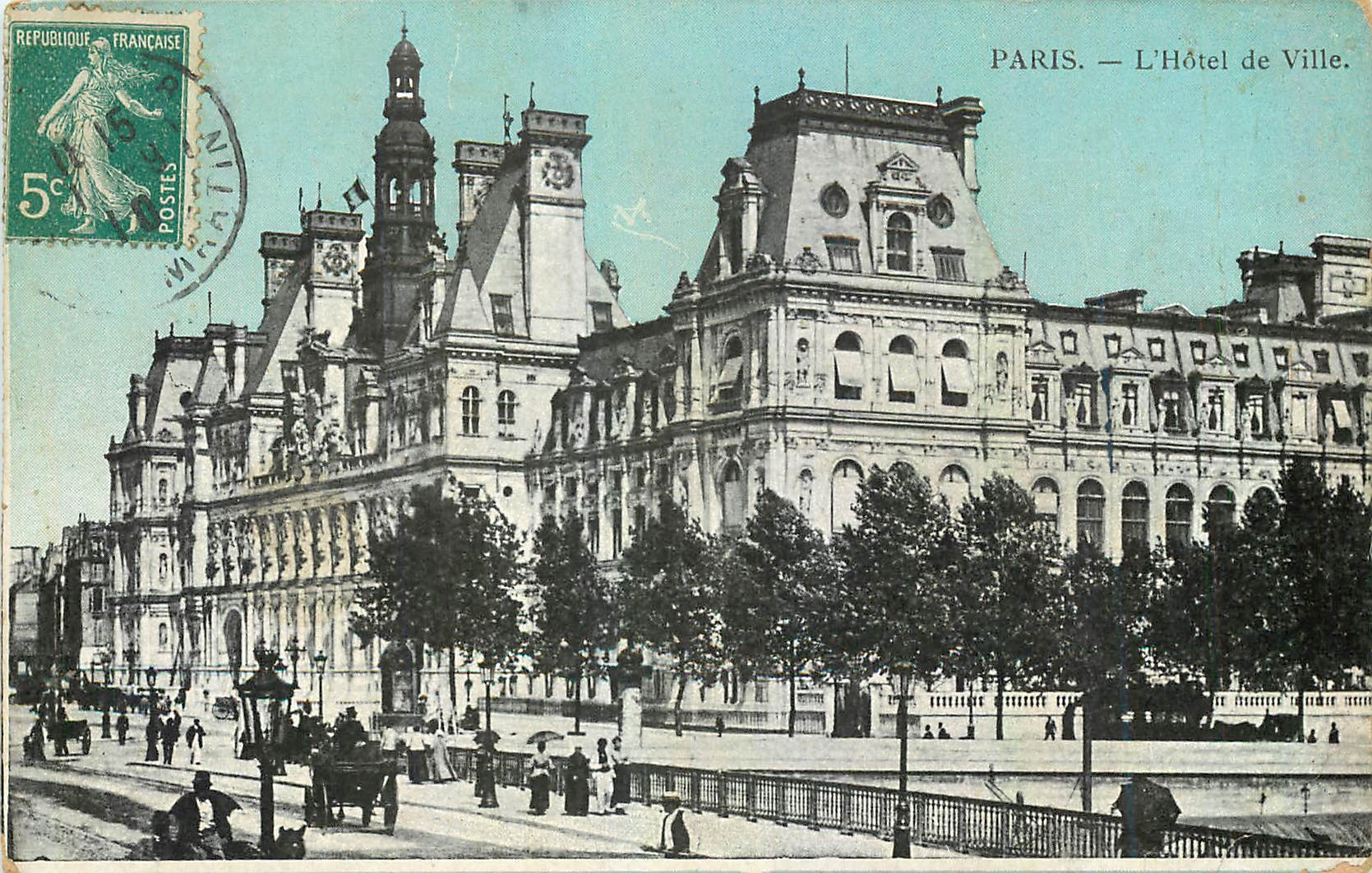 CPA Paris L'Hotel de Ville 