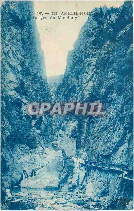 CPA Amelie les Bains Gorges du Mondony 