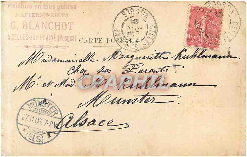 CPA Mi Enfant — Verso