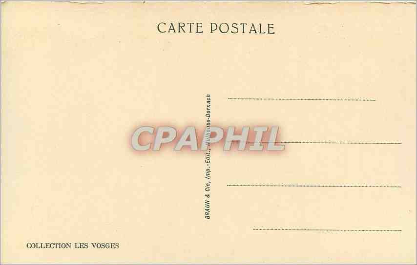 CPA Bussang L'Hotel et le Parc  — Rückseite