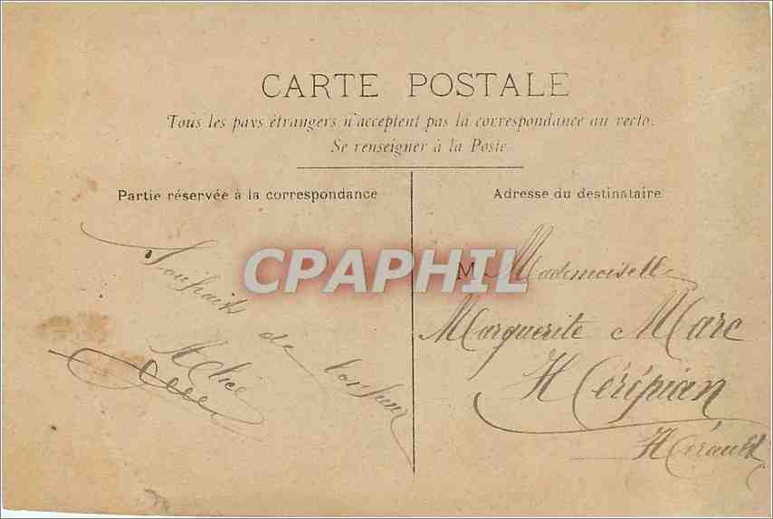CPA Bonne et Heureuse Annee Femme — Verso