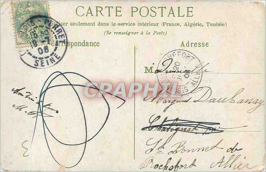 CPA Bonne Fete  — Rückseite