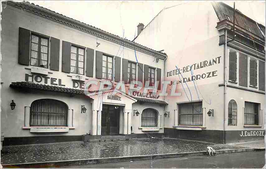 CPM Villeneuve de Marsan Landes Hotel de Voyageur